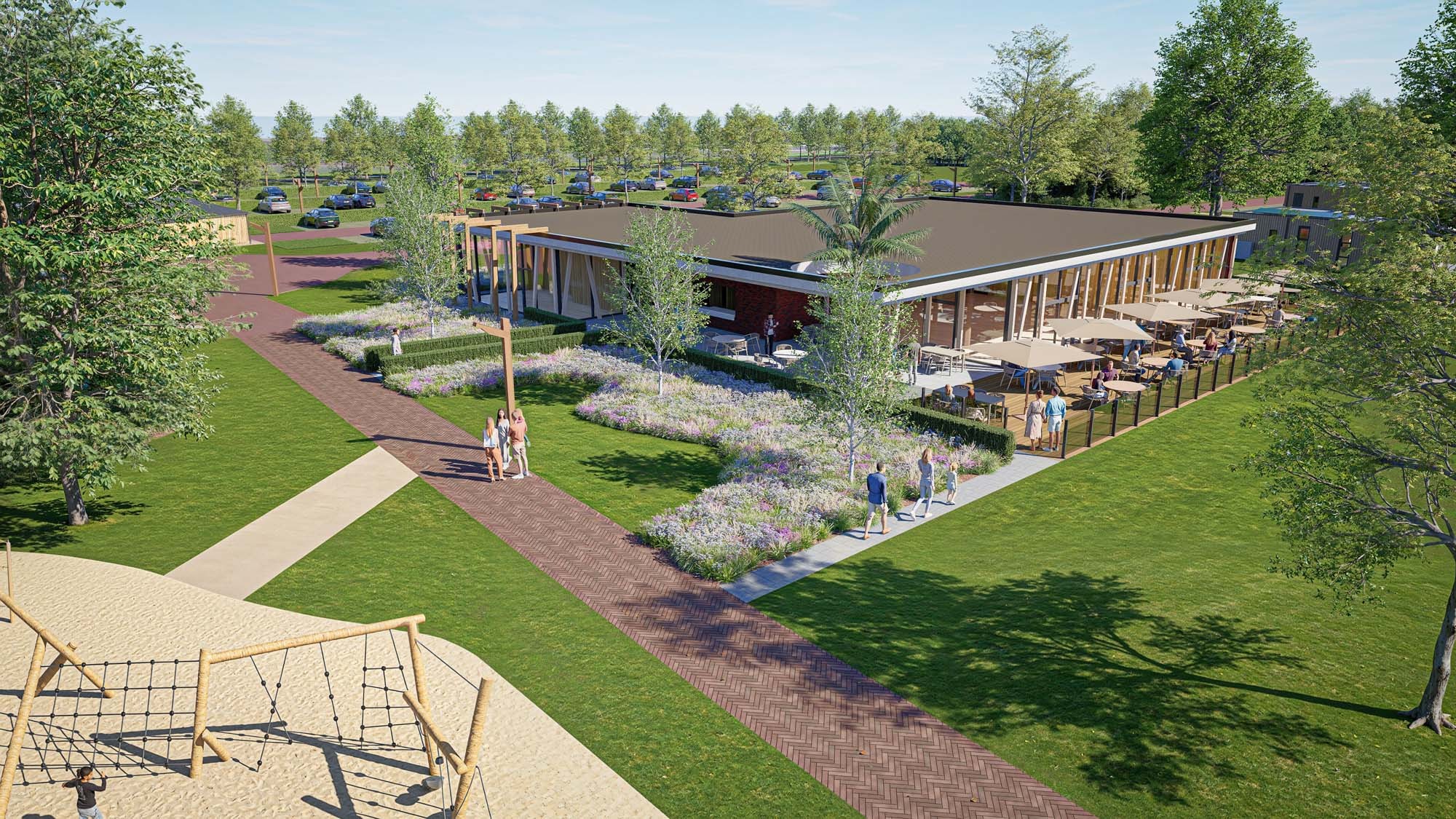 Horeca met ruim terras