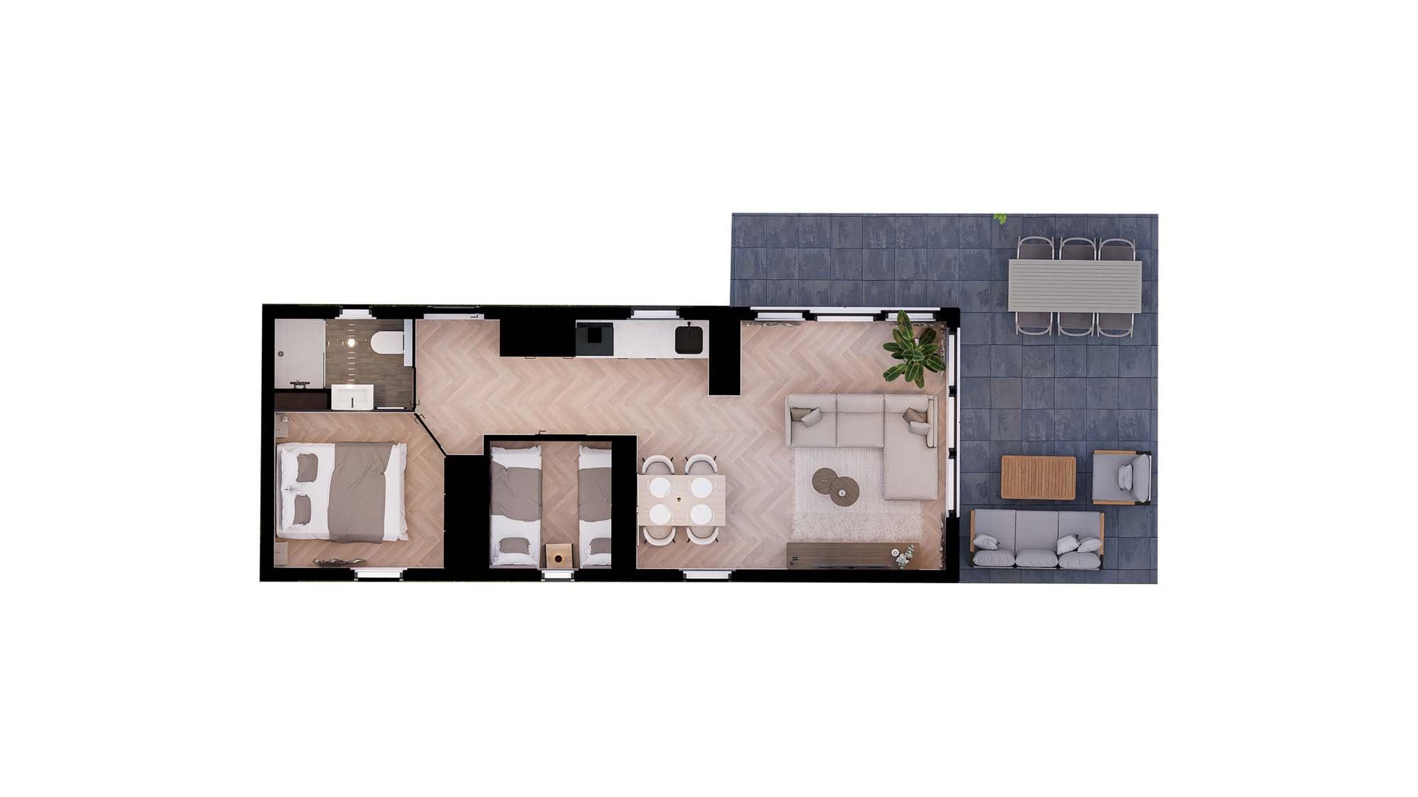 Plattegrond n chalet